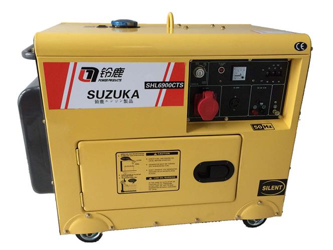 铃鹿SHL6900CTS三相电5kW柴油静音发电机——工厂直销，为发电业务注入可靠动力
